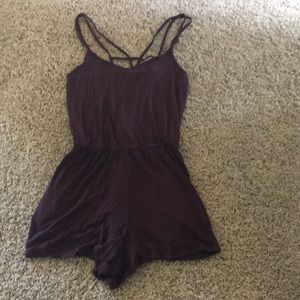American eagle cage back romper. Purple